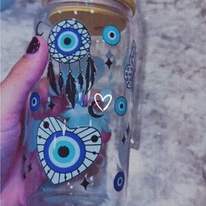 Evil Eye Glass Cup